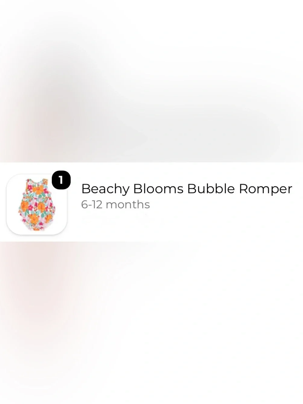 EUC - Little Sleepies Beachy Blooms Bubble Romper 6-12 Months